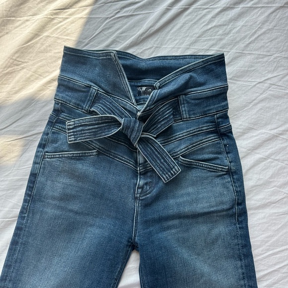 MOTHER Dark Blue Flare Jeans - Picture 2 of 4